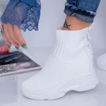 Дамски кецове с платформа WL132 Бял (D01) Mei