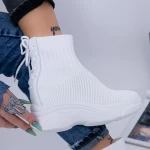 Дамски кецове с платформа WL132 Бял (D01) Mei