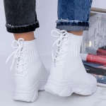 Дамски кецове с платформа WL132 Бял (D01) Mei