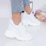 Дамски кецове с платформа WL183 Бял (M58) Mei