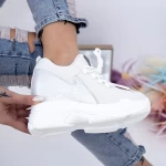 Дамски кецове с платформа WL183 Бял (M58) Mei