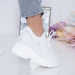 Дамски кецове с платформа WL183 Бял (M58) Mei
