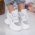 Дамски кецове с платформа WL175 Бял (N14) Mei