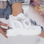 Дамски кецове с платформа WL175 Бял (N14) Mei