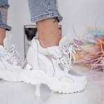 Дамски кецове с платформа WL175 Бял (N14) Mei