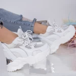 Дамски кецове с платформа WL175 Бял (N14) Mei