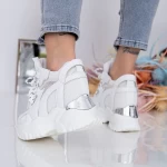 Дамски кецове с платформа WL175 Бял (N14) Mei