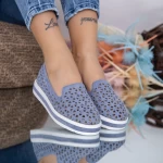Дамски ежедневни обувки L55 Синьо (K48) Mei
