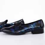Елегантни обувки за мъже 1A02-3 Синьо (L55) Oskon