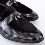 Елегантни обувки за мъже 1A07-6 Сиво (L44) Oskon