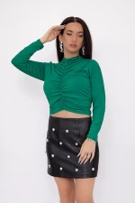 Дамска блуза 57289 Зелено (G73) Fashion