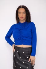 Дамска блуза 57289 Синьо (G73) Fashion