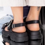 Дамски сандали WS218 Черен (K28) Mei