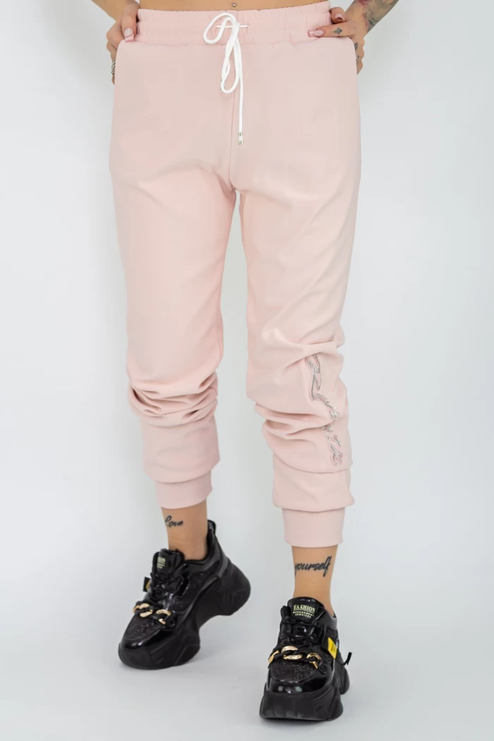 Дамски панталон 1529 Розов (G51) Fashion