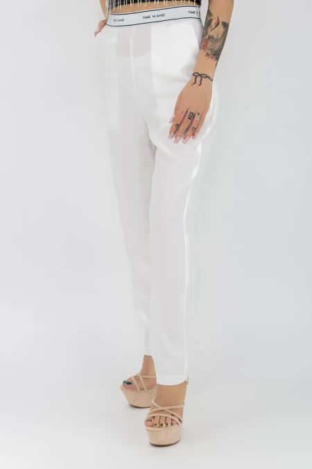 Дамски панталон MFFS12081 Бял (G66) Fashion