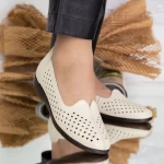 Дамски ежедневни обувки 8073 Кремав цвят » MeiMall.bg