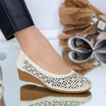 Дамски ежедневни обувки A77-18 Кремав цвят » MeiMall.bg