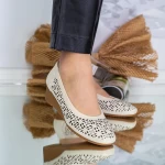 Дамски ежедневни обувки A77-18 Кремав цвят » MeiMall.bg