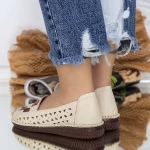 Дамски ежедневни обувки BBX21505 Кремав цвят » MeiMall.bg