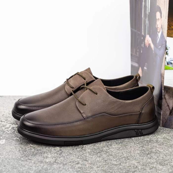 Елегантни обувки за мъже W2101 Сиво » MeiMall.bg