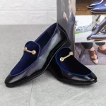 Елегантни обувки за мъже D2165-3 Синьо » MeiMall.bg