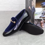 Елегантни обувки за мъже D2165-3 Синьо » MeiMall.bg