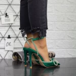 Обувки на тънък ток 2SY9 Зелено (K18) Mei